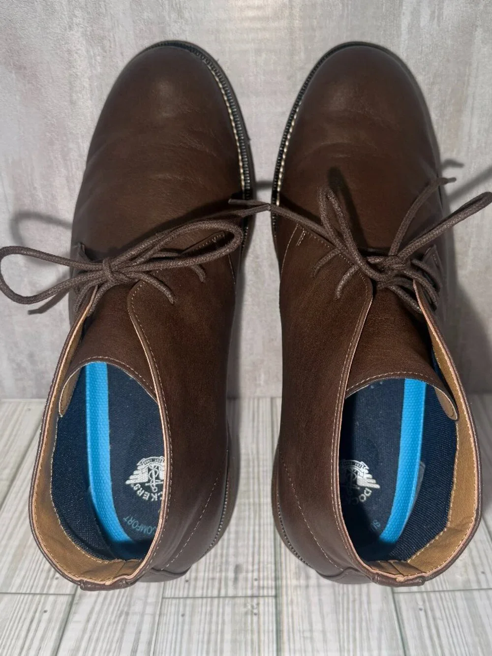 Dockers Men's Brown Chukka Boots Size 13M Supreme Comfort Casual Desert Lace Up